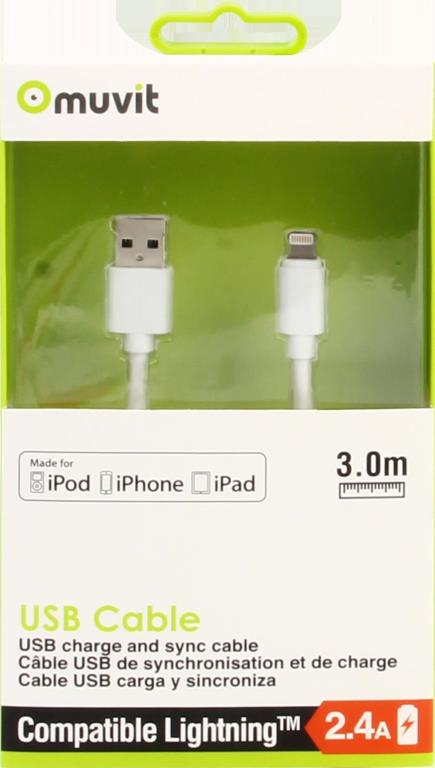 Câble USB MUVIT MUUSC0139