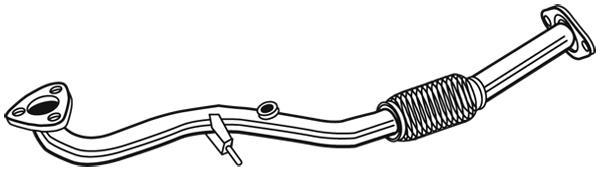Tuyau d'échappement (Tuyau d'échappement) WALKER 10535