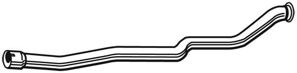 Tuyau d'échappement (Tuyau d'échappement) WALKER 10584