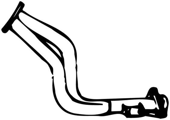 Tuyau d'échappement (Tuyau d'échappement) WALKER 13001