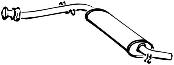 Silencieux avant (Pare flamme) WALKER 13251