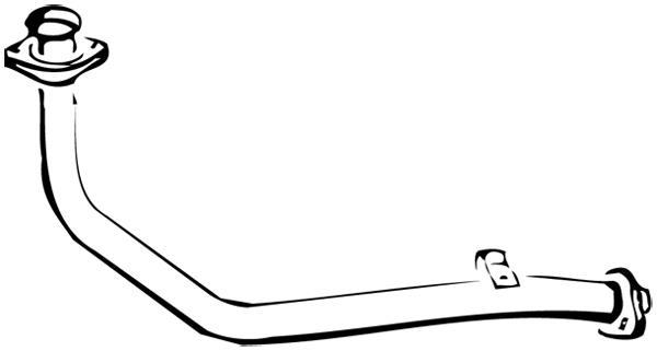 Tuyau d'échappement (Tuyau d'échappement) WALKER 13253