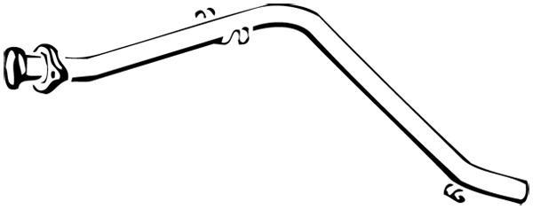Tuyau d'échappement (Tuyau d'échappement) WALKER 13254