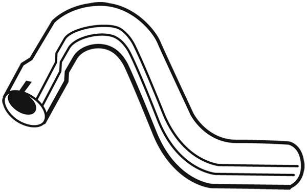 Tuyau d'échappement (Tuyau d'échappement) WALKER 13364