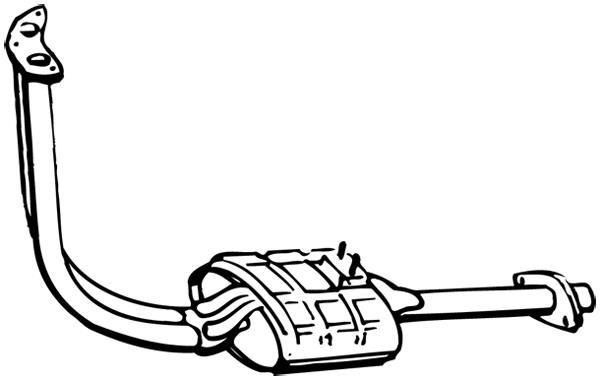 Silencieux avant (Pare flamme) WALKER ref. 15177