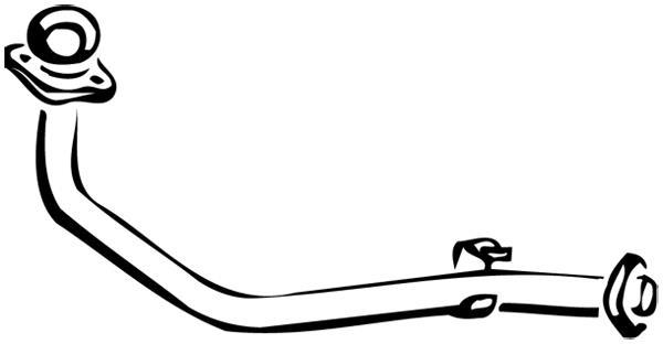 Tuyau d'échappement (Tuyau d'échappement) WALKER ref. 15519