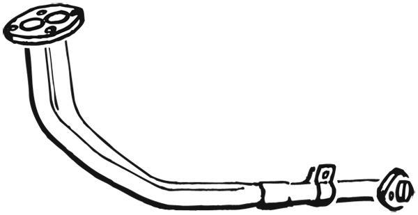 Tuyau d'échappement (Tuyau d'échappement) WALKER 16346