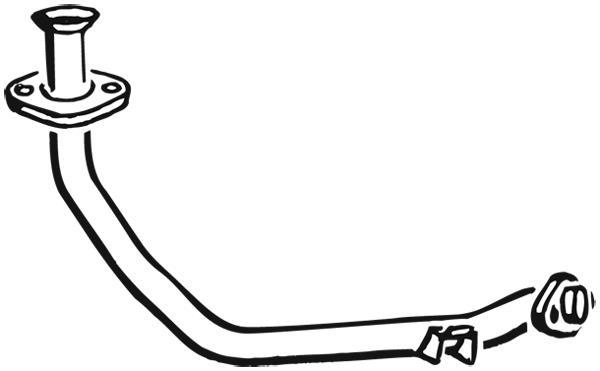 Tuyau d'échappement (Tuyau d'échappement) WALKER 17265