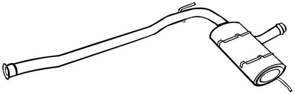 Silencieux central (Intermédiaire) WALKER ref. 18079