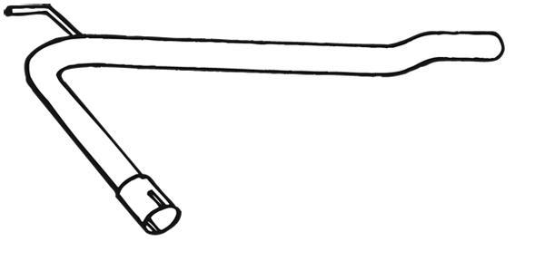 Tuyau d'échappement (Tuyau d'échappement) WALKER 18264