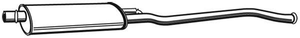 Silencieux central (Intermédiaire) WALKER ref. 21095