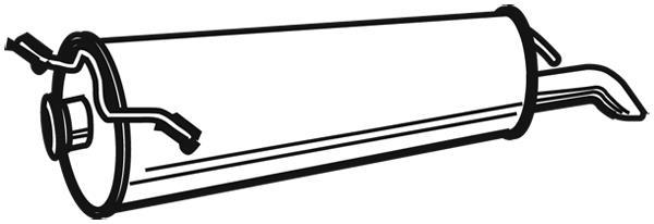 Silenciador trasero WALKER 21219