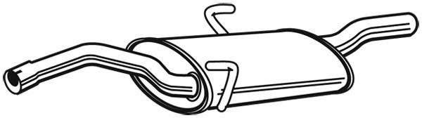 Silencieux arrière (Pot d'échappement) WALKER ref. 21400