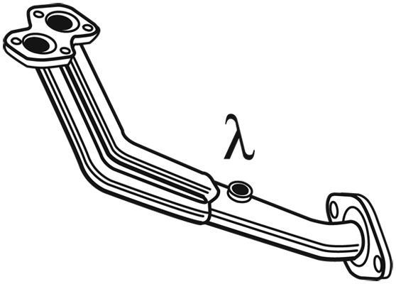 Tuyau d'échappement (Tuyau d'échappement) WALKER ref. 21853