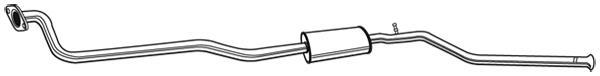 Silencieux central (Intermédiaire) WALKER ref. 21865