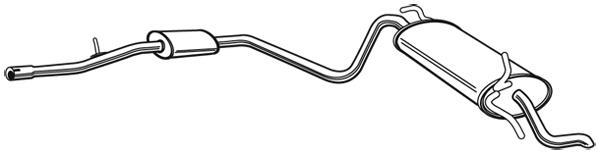 Silenciador trasero WALKER 22085