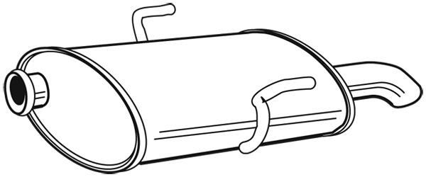 Silencieux arrière (Pot d'échappement) WALKER 22559