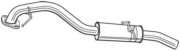 Silencieux arrière (Pot d'échappement) WALKER 22589