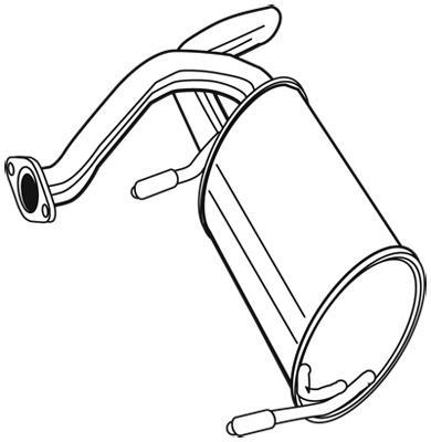 Silencieux arrière (Pot d'échappement) WALKER 22856