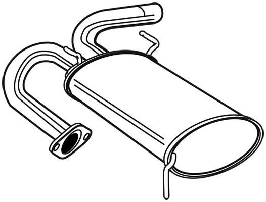 Silenciador trasero WALKER 22904