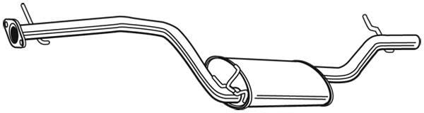 Silencieux central (Intermédiaire) WALKER ref. 23101