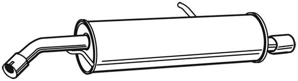 Silenciador trasero WALKER 23227
