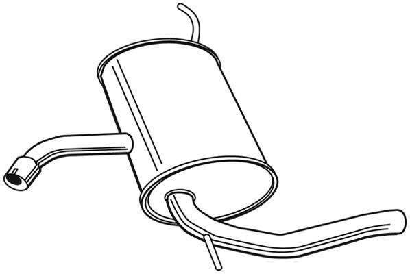 Silencieux arrière (Pot d'échappement) WALKER ref. 23261