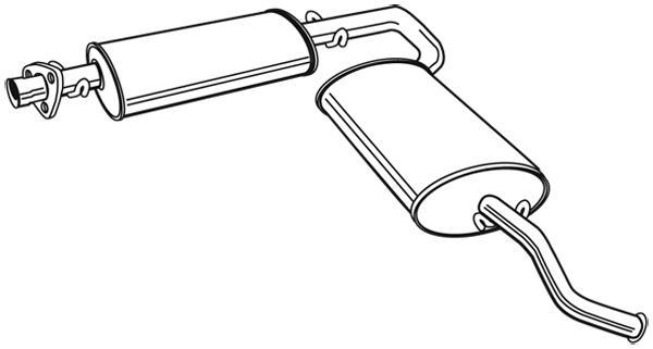 Panela de escape traseira WALKER ref. 23647