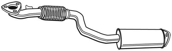 Silencieux avant (Pare flamme) WALKER ref. 23713