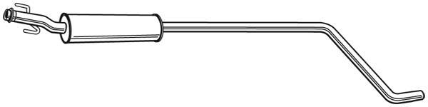 Silencieux central (Intermédiaire) WALKER ref. 24048