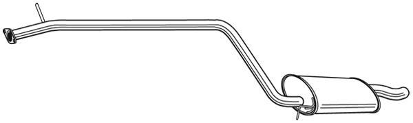 Silenciador trasero WALKER 24068