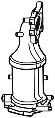 Catalyseur (Pot catalytique) WALKER ref. 28696