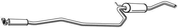 Silencieux central (Intermédiaire) WALKER ref. 70129