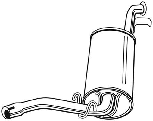 Silencieux arrière (Pot d'échappement) WALKER 70535