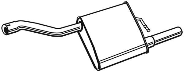 Panela de escape traseira WALKER ref. 71328