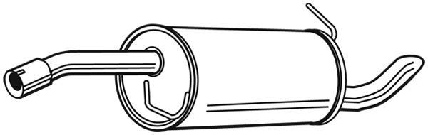 Silencieux arrière (Pot d'échappement) WALKER 71398