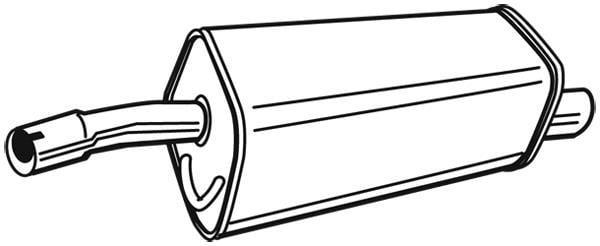 Silencieux arrière (Pot d'échappement) WALKER 71401