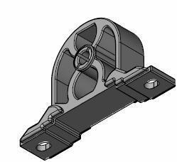 Silentbloc de suspension d'échappement WALKER ref. 80144