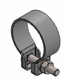 Collier de serrage, échappement WALKER ref. 80249