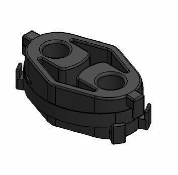 Silentbloc de suspension d'échappement WALKER ref. 80302