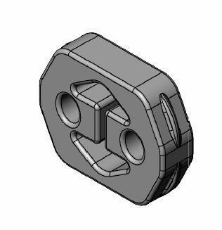 Silentbloc de suspension d'échappement WALKER ref. 80393