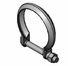 Collier de serrage, échappement WALKER ref. 80464