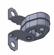 Silentbloc de suspension d'échappement WALKER ref. 80503