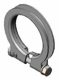 Collier de serrage, échappement WALKER ref. 80514