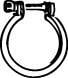 Collier de serrage, échappement WALKER ref. 80520