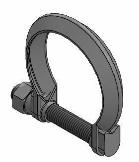 Collier de serrage, échappement WALKER ref. 80562