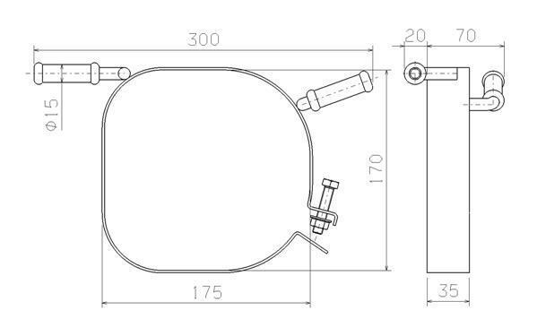 Soporte, sistema de escape WALKER ref. 80595