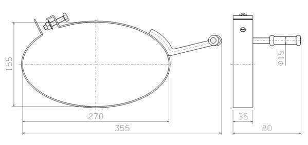 Silentbloc de suspension d'échappement WALKER ref. 80610