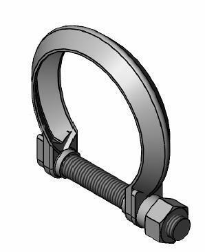 Collier de serrage, échappement WALKER ref. 80732