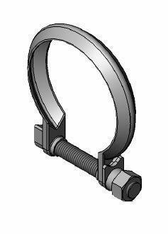 Collier de serrage, échappement WALKER ref. 80781
